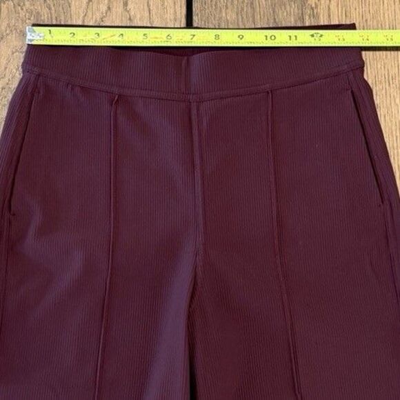 Lululemon Urban Strides Super High Rise Pants Women’s Sz 6 Burgundy Pockets - Picture 6 of 9